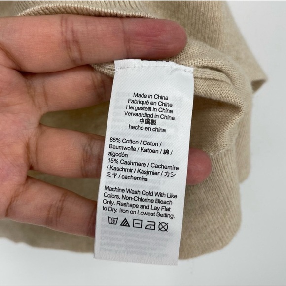 J. Crew Cashmere Cotton Crewneck Sweater Size XS - Picture 4 of 5